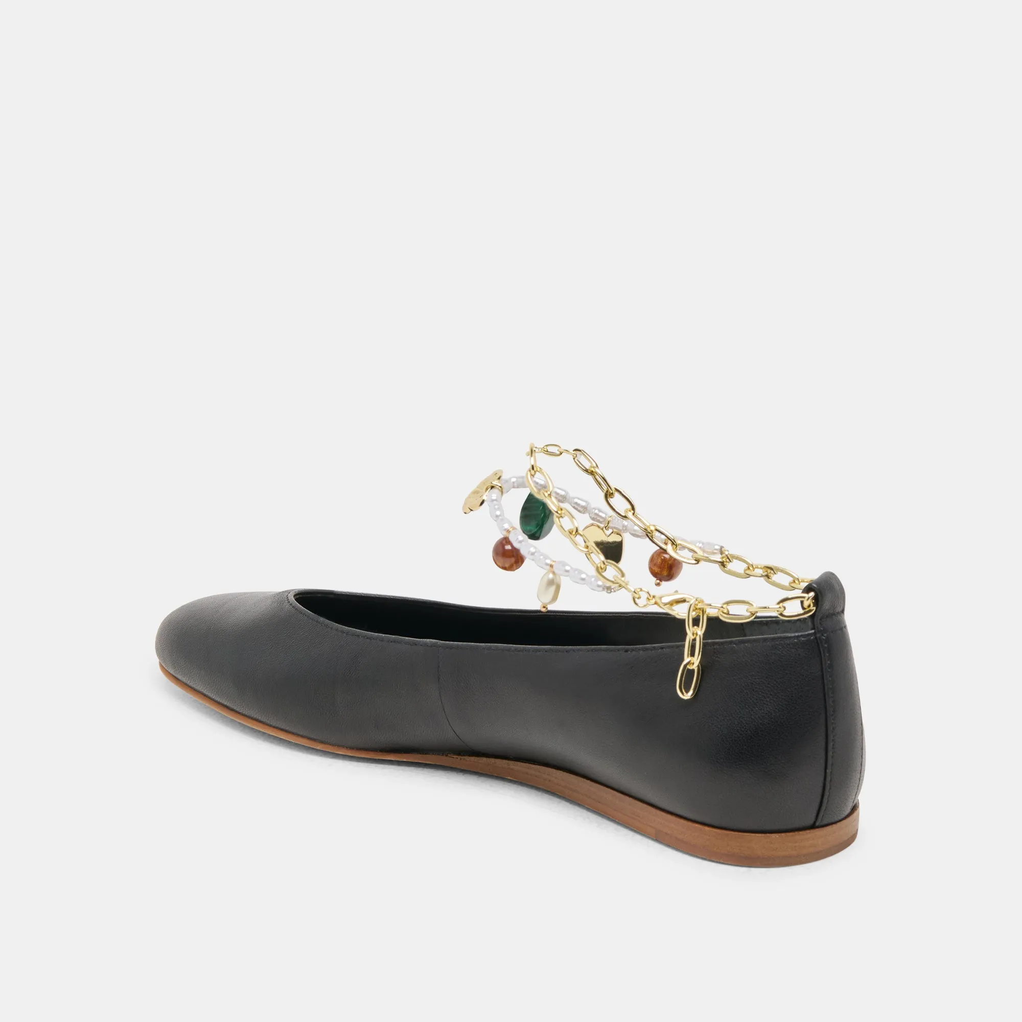 Bloom Path BAIDEN BALLET FLATS BLACK LEATHER