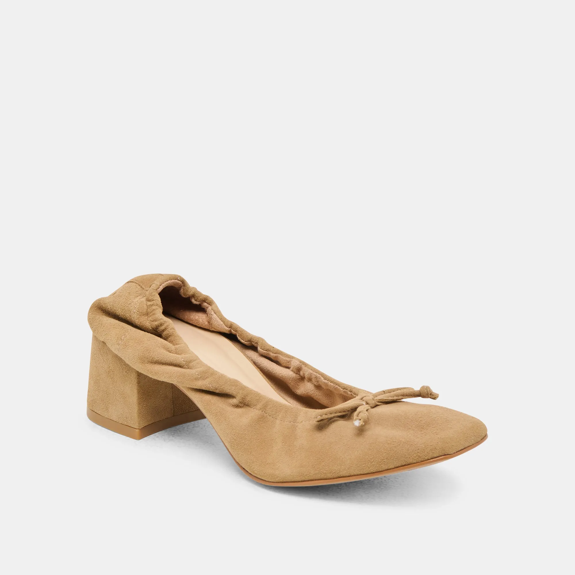 KARMIN HEELS DK TAUPE SUEDE Chic Sandals for Day Foot Protection