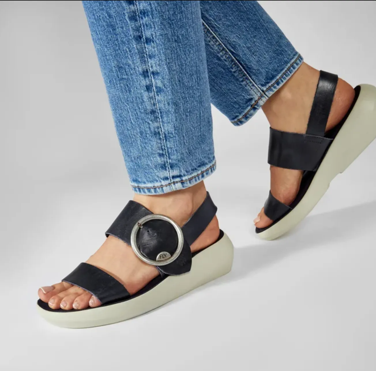 Fly London Bani Blue Slip-On Versatility