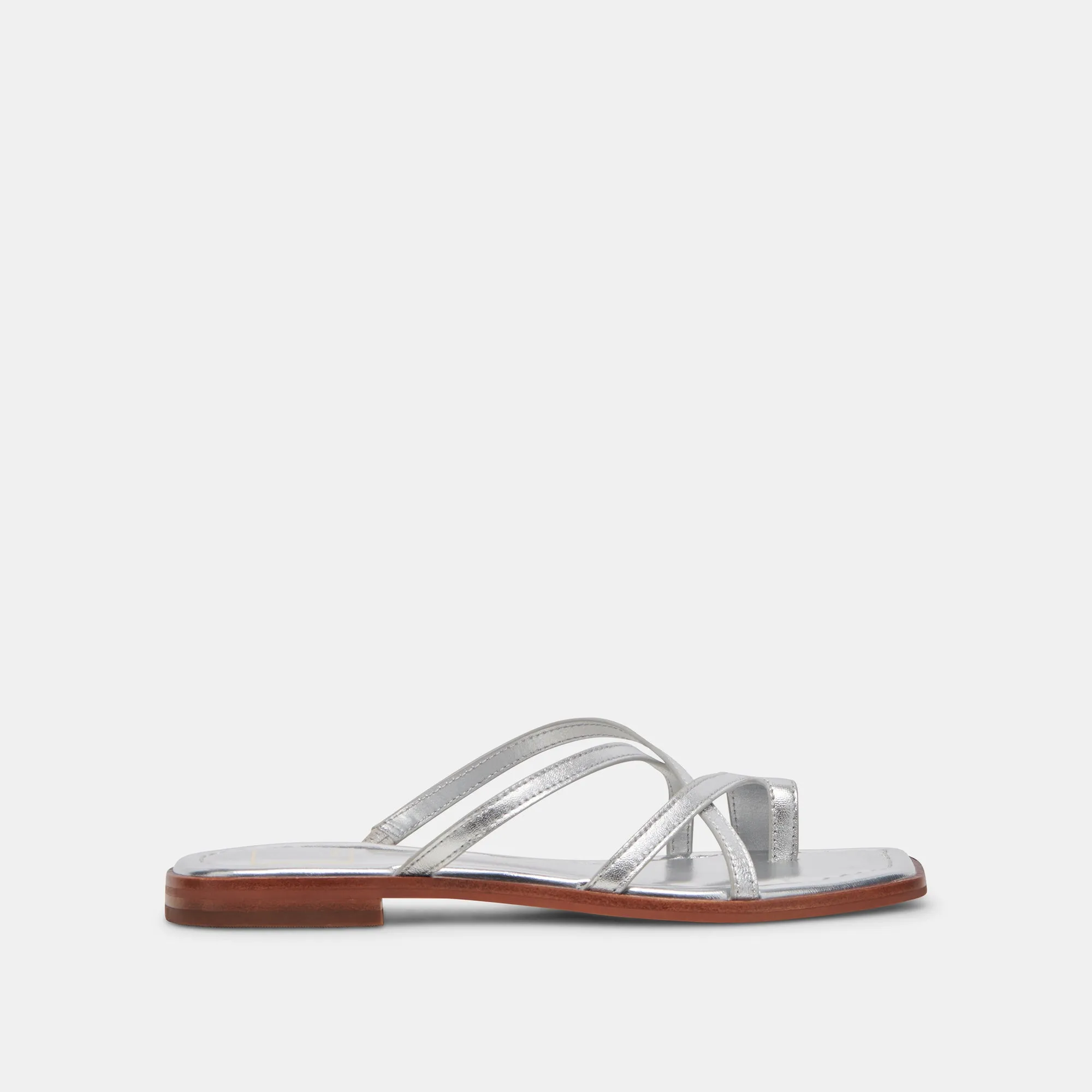 INDIGO SANDALS SILVER DISTRESSED LEATHER Urban Casual Tropical Glow
