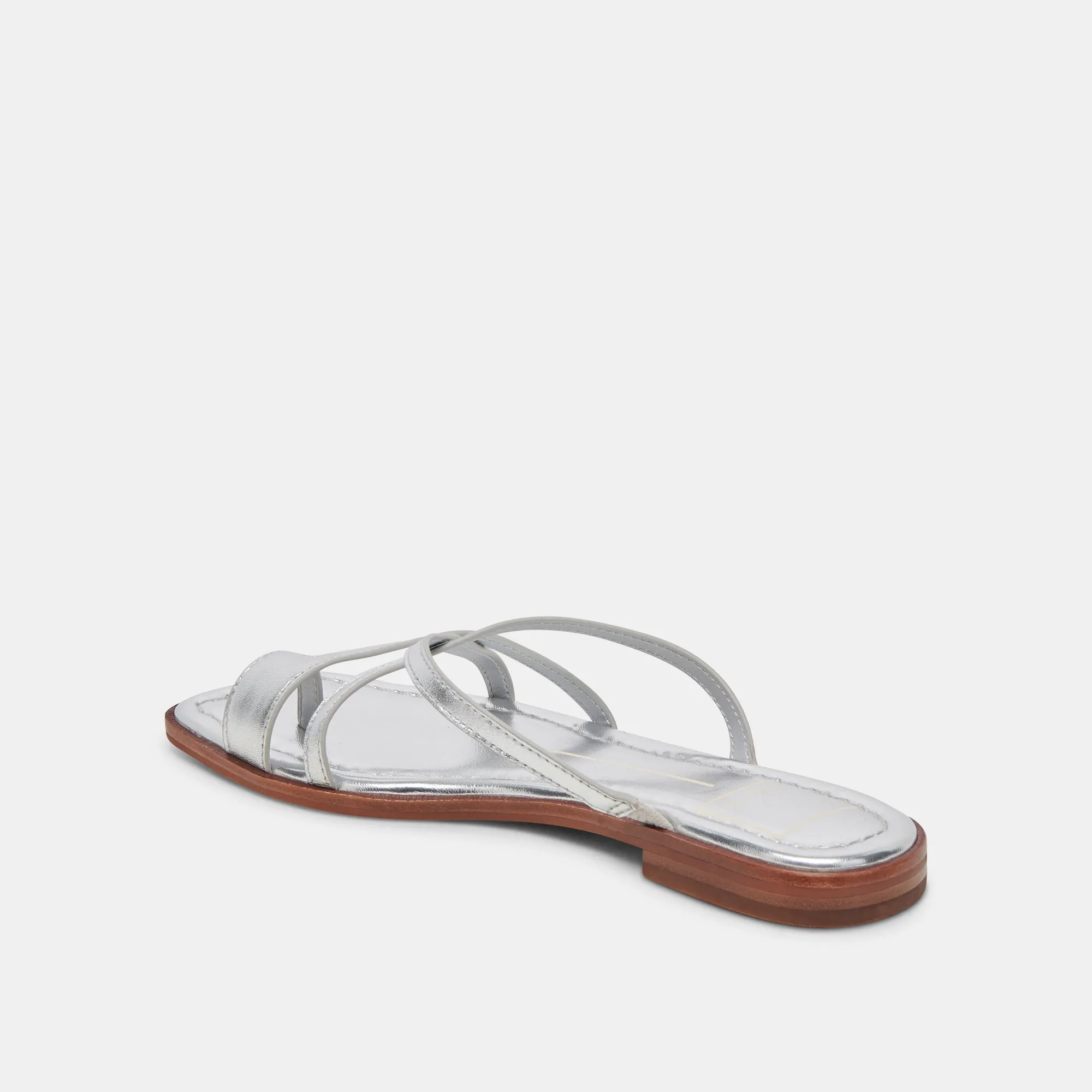 INDIGO SANDALS SILVER DISTRESSED LEATHER Everywhere Fit Boho Mood