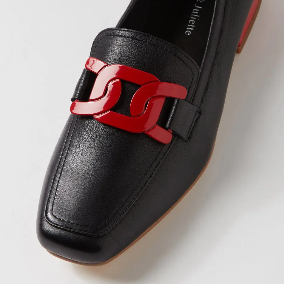 Tassel Loafers Market Stop DJANGO & JULIETTE BELFORD BLACK RED