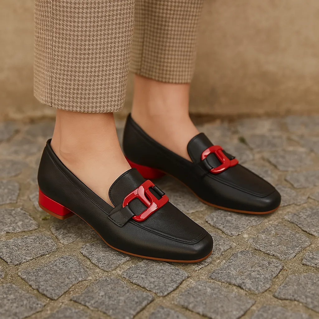 Everyday Comfort Footwear DJANGO & JULIETTE BELFORD BLACK RED
