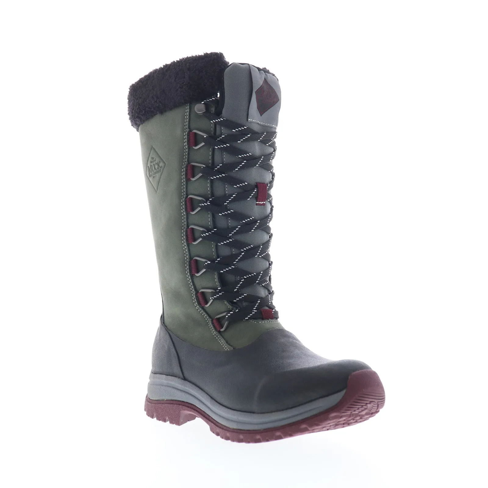 Ankle Lock Anti Abrasion Original Muck Arctic Apres Lace Tall WALT100 Womens Gray Leather Winter Boots
