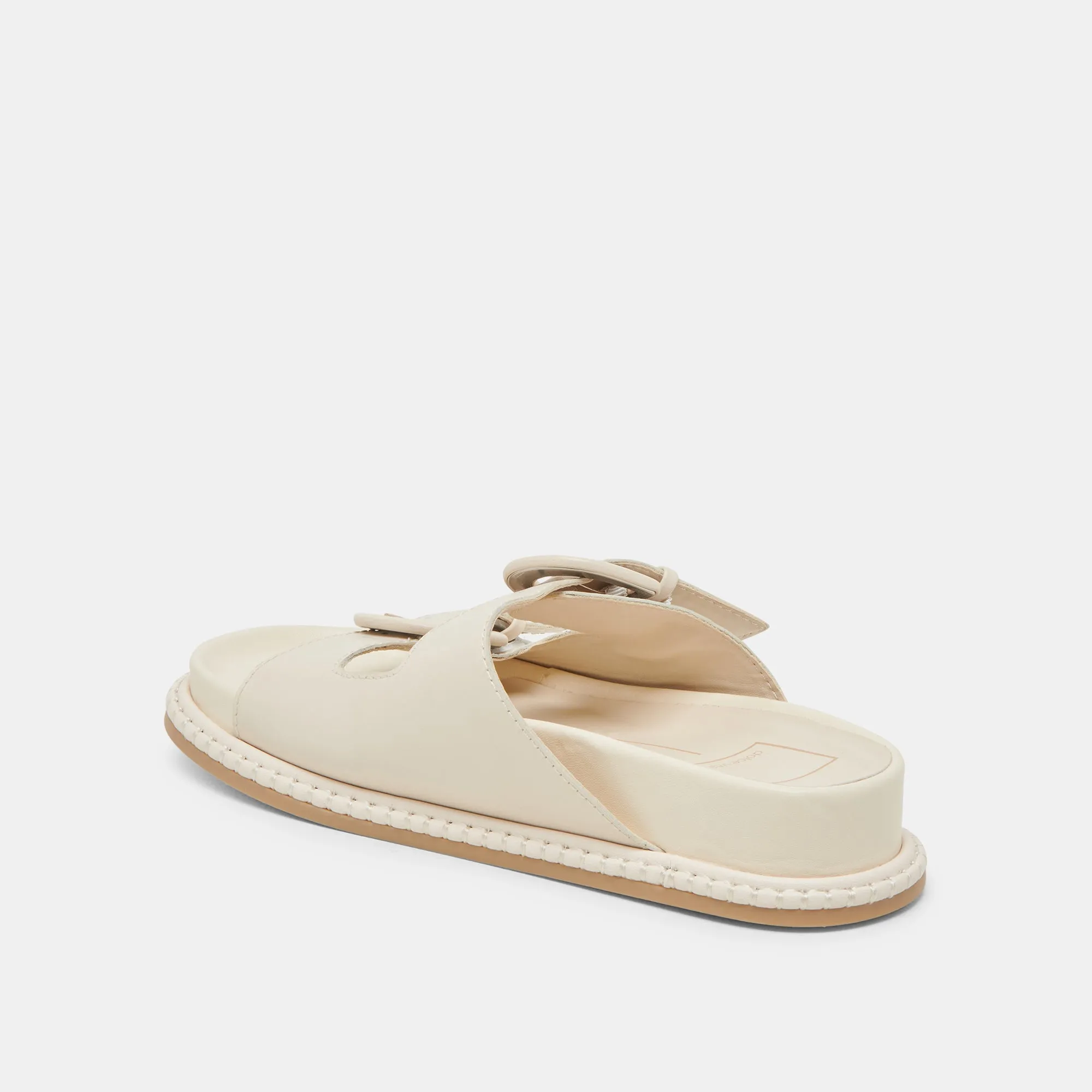 At-Home Style Trendy Casual Footwear SHAUNY SANDALS BONE LEATHER