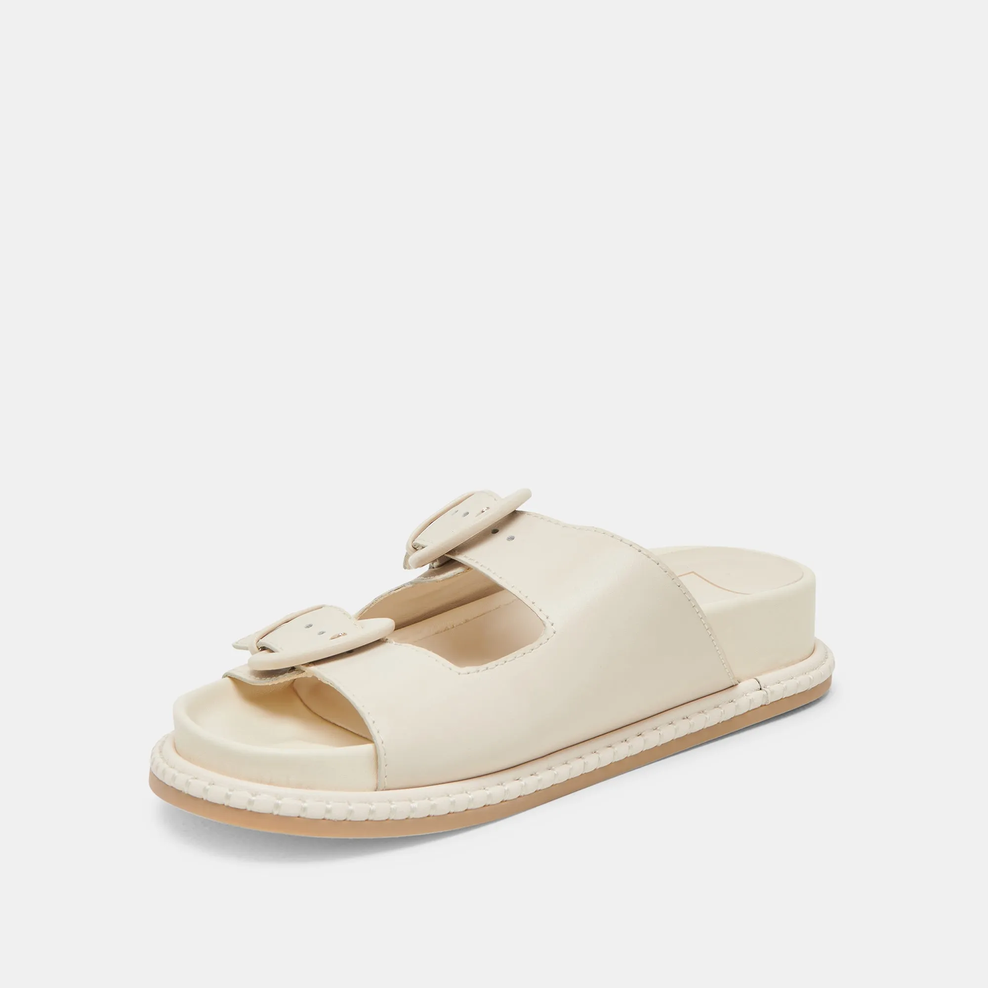 clean design SHAUNY SANDALS BONE LEATHER