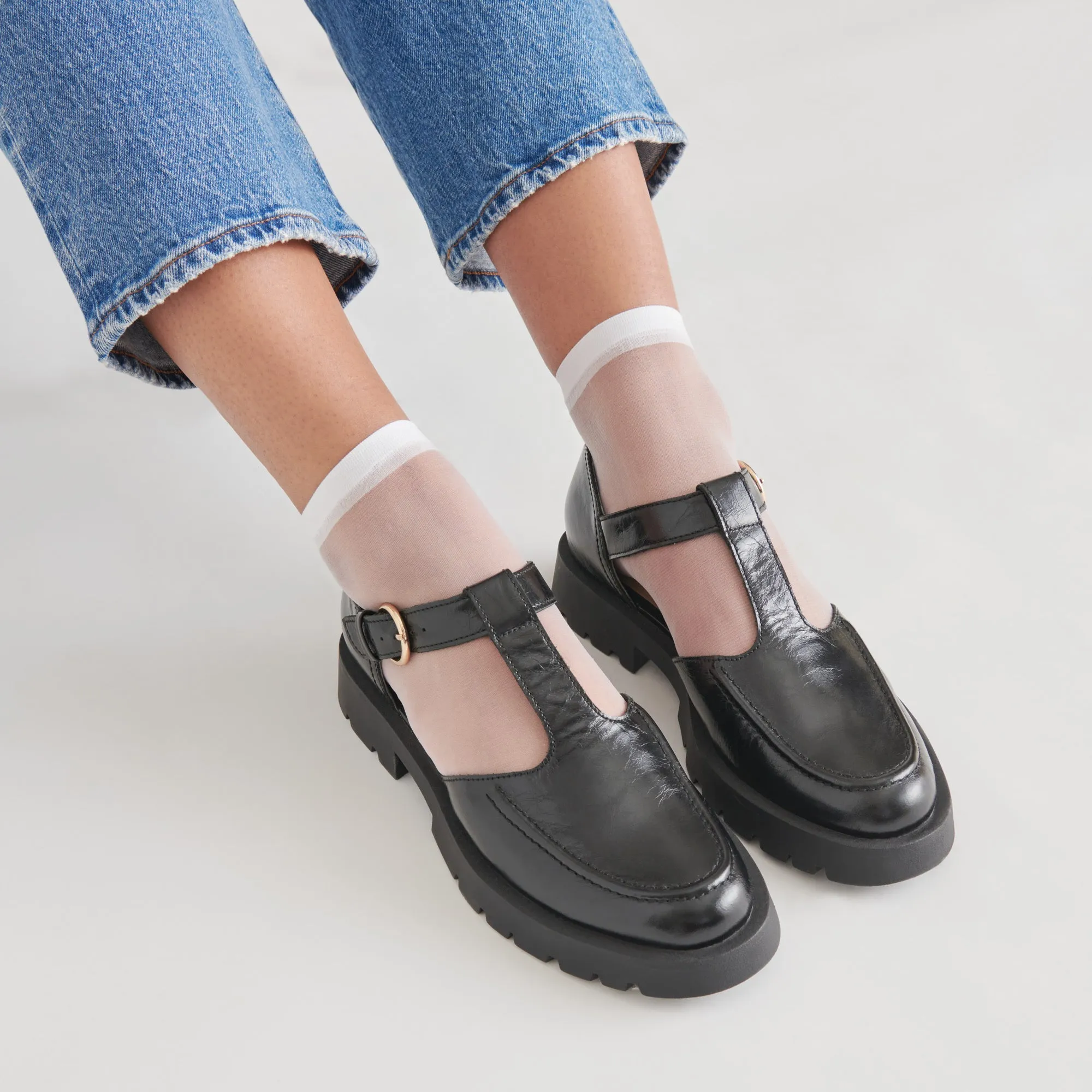Buy Tour EMILIO FLATS MIDNIGHT CRINKLE PATENT LEATHER