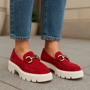 Art Spot Lane Fashion-Forward TAMARA LONDON PARGO RED SUEDE