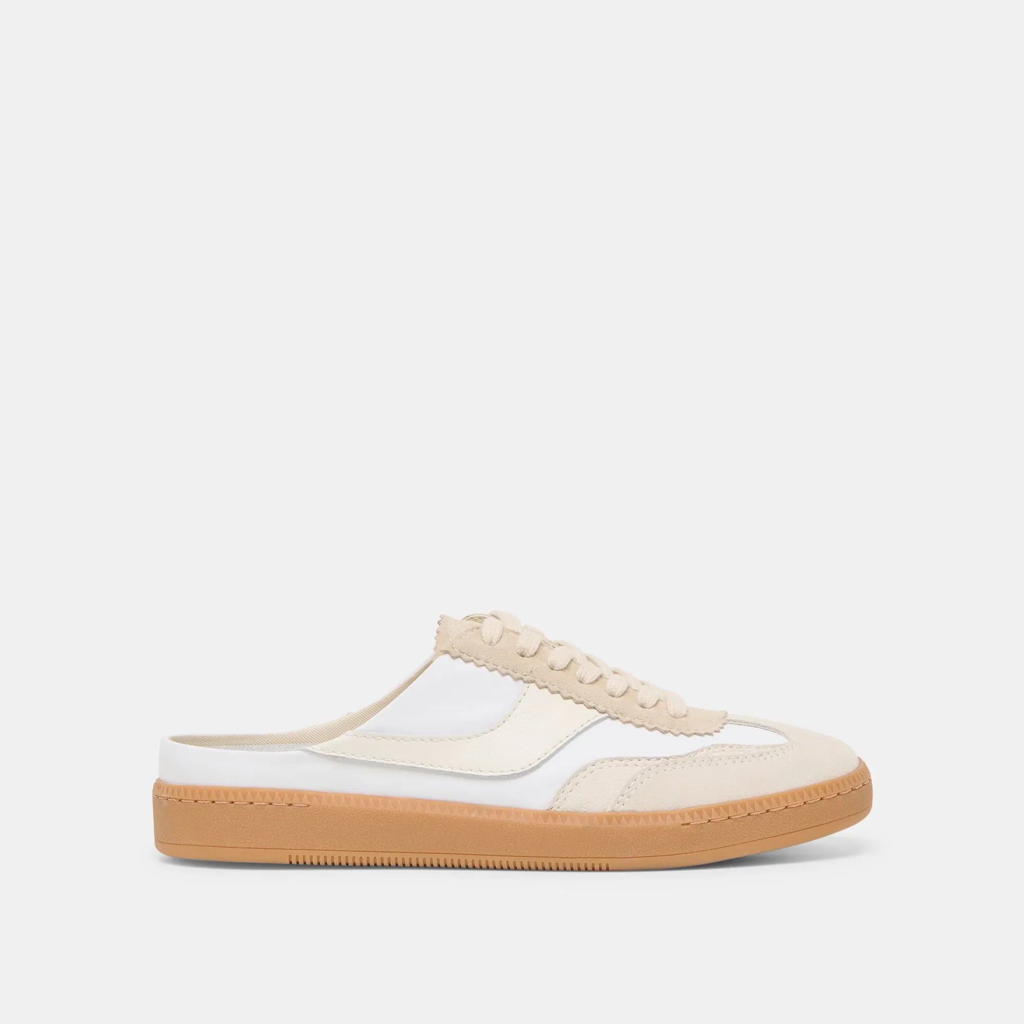 Comfort Run NOTICE SLIDE SNEAKERS IVORY MULTI SUEDE