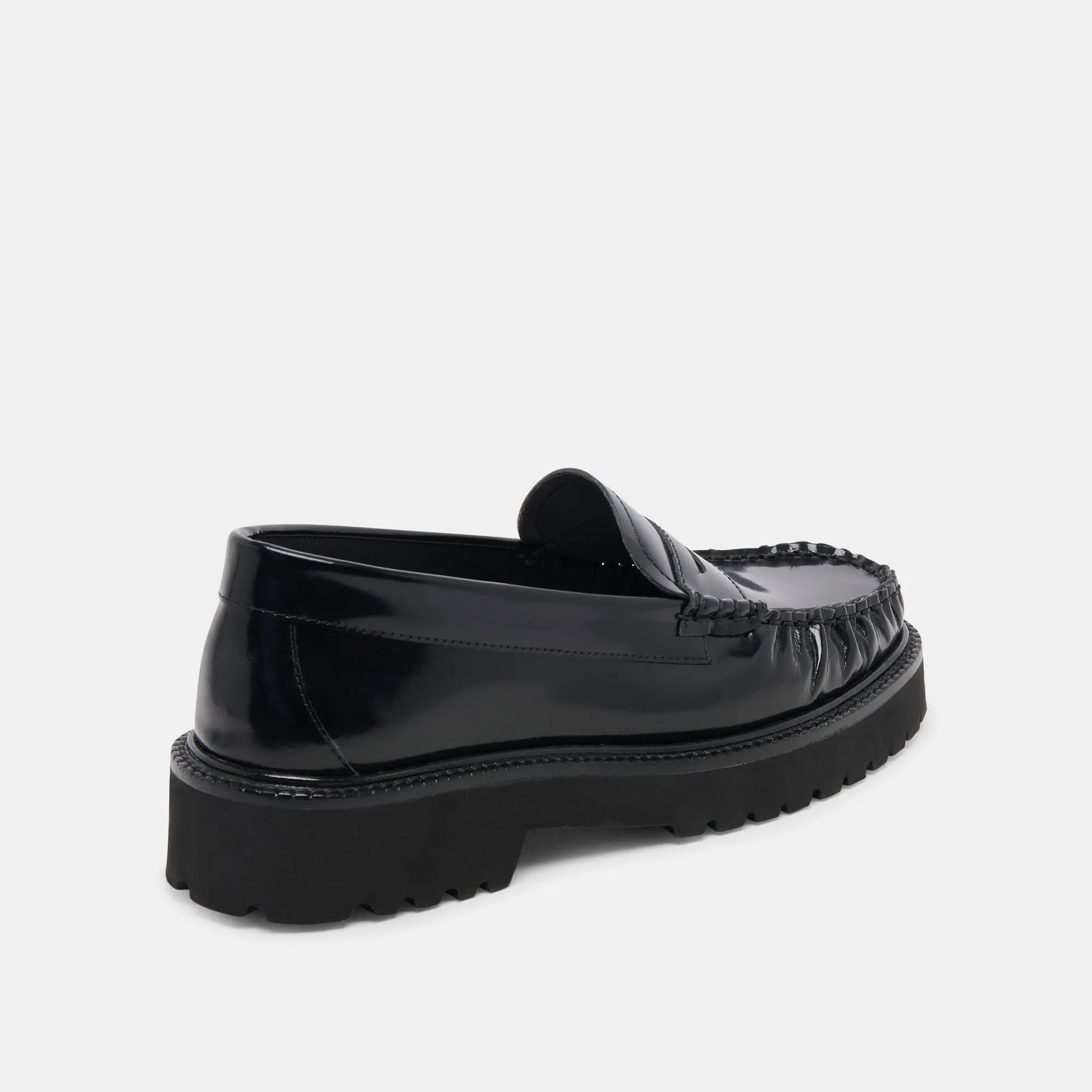 MAXWELL LOAFERS BLACK LEATHER Durable Craftsmanship