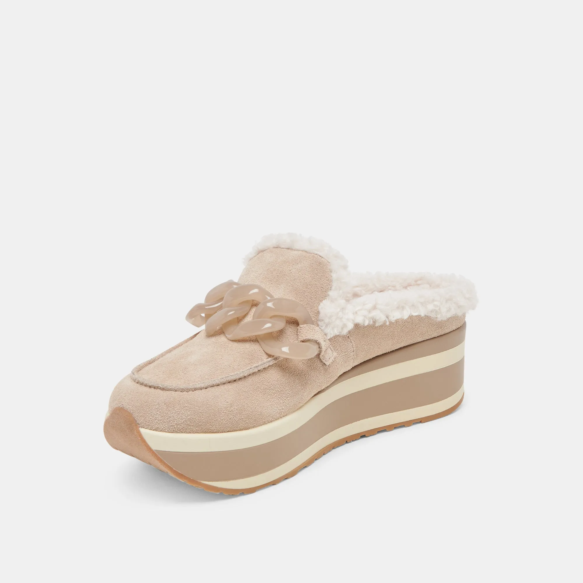 JAMEY PLUSH SNEAKERS TAUPE SUEDE Cushioned traction Cushioned lining