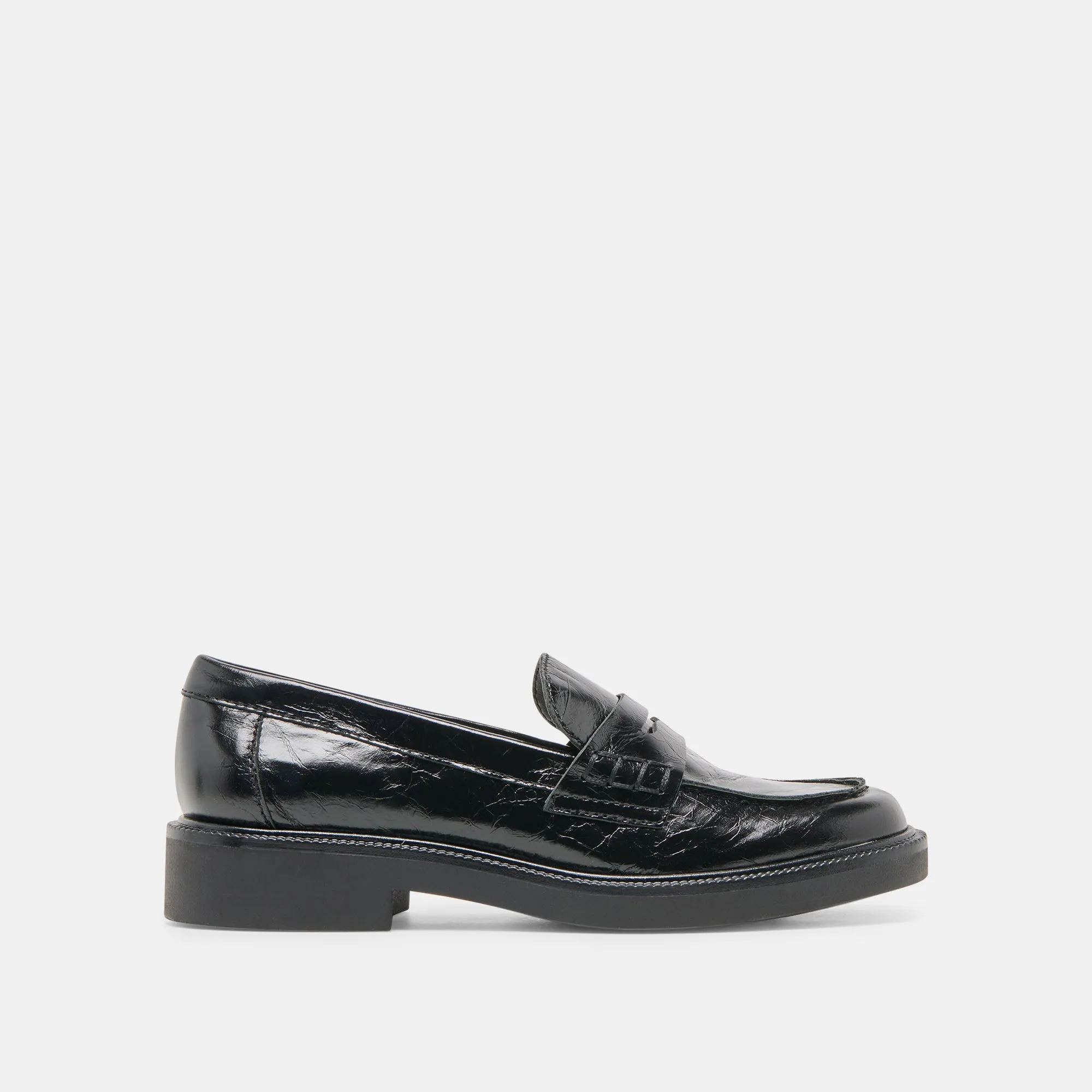 Guest Mood TIGGY LOAFERS MIDNIGHT CRINKLE PATENT
