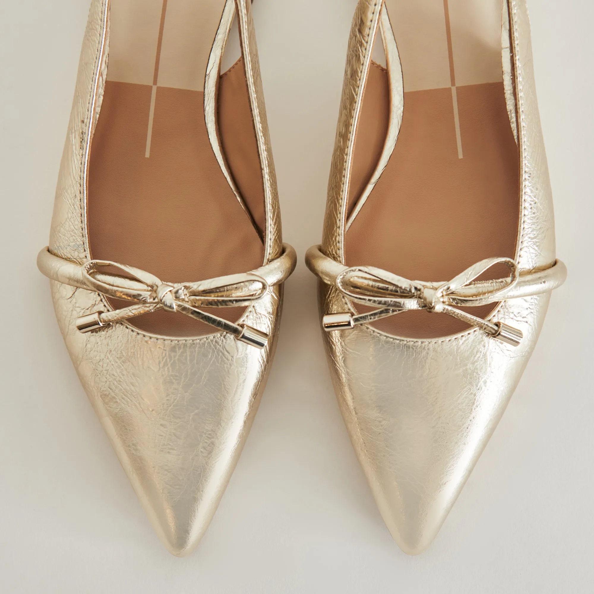 Morning Stroll PAYGE FLATS PLATINUM DISTRESSED LEATHER