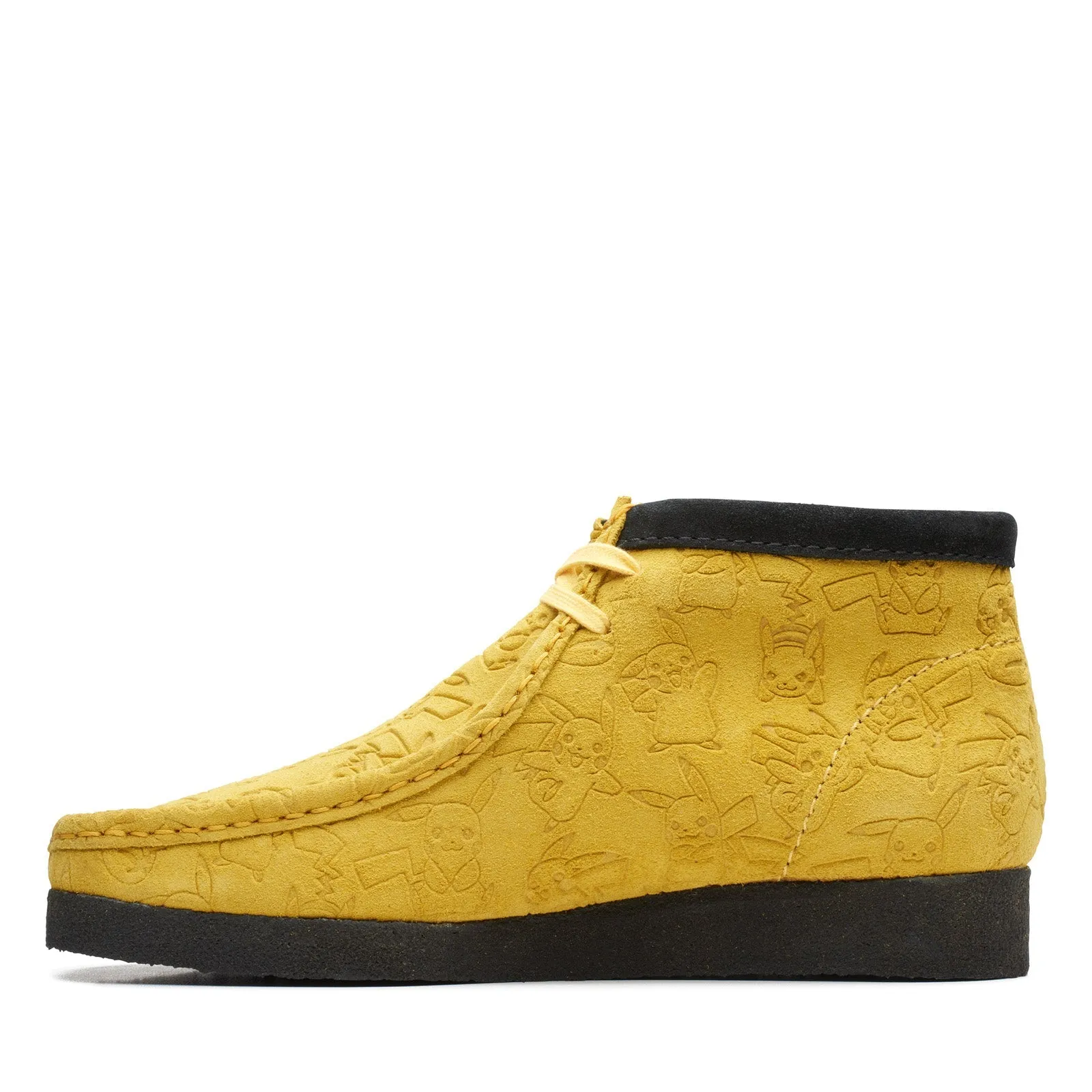 Elevated Comfort Clarks Wallabee Boot Pokemon 26168638 Mens Yellow Suede Chukkas Boots