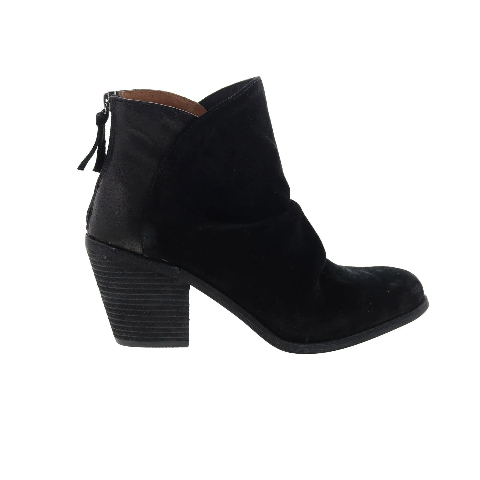 Functional Appeal Casual Footwear Sofft Teyton SF0050321 Womens Black Suede Zipper Ankle & Booties Boots