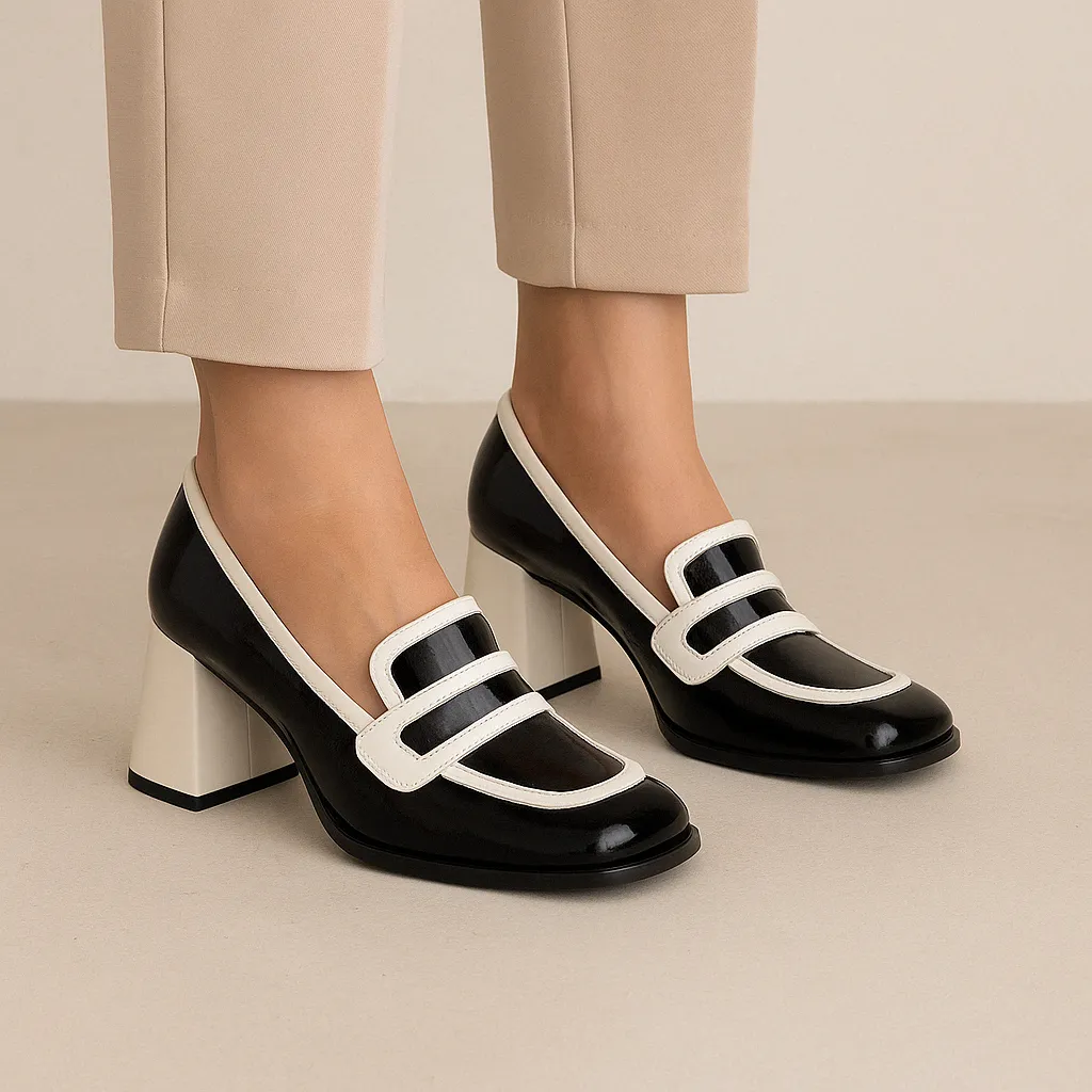 TAMARA LONDON BERGEN BLACK BONE Decorative High Heels