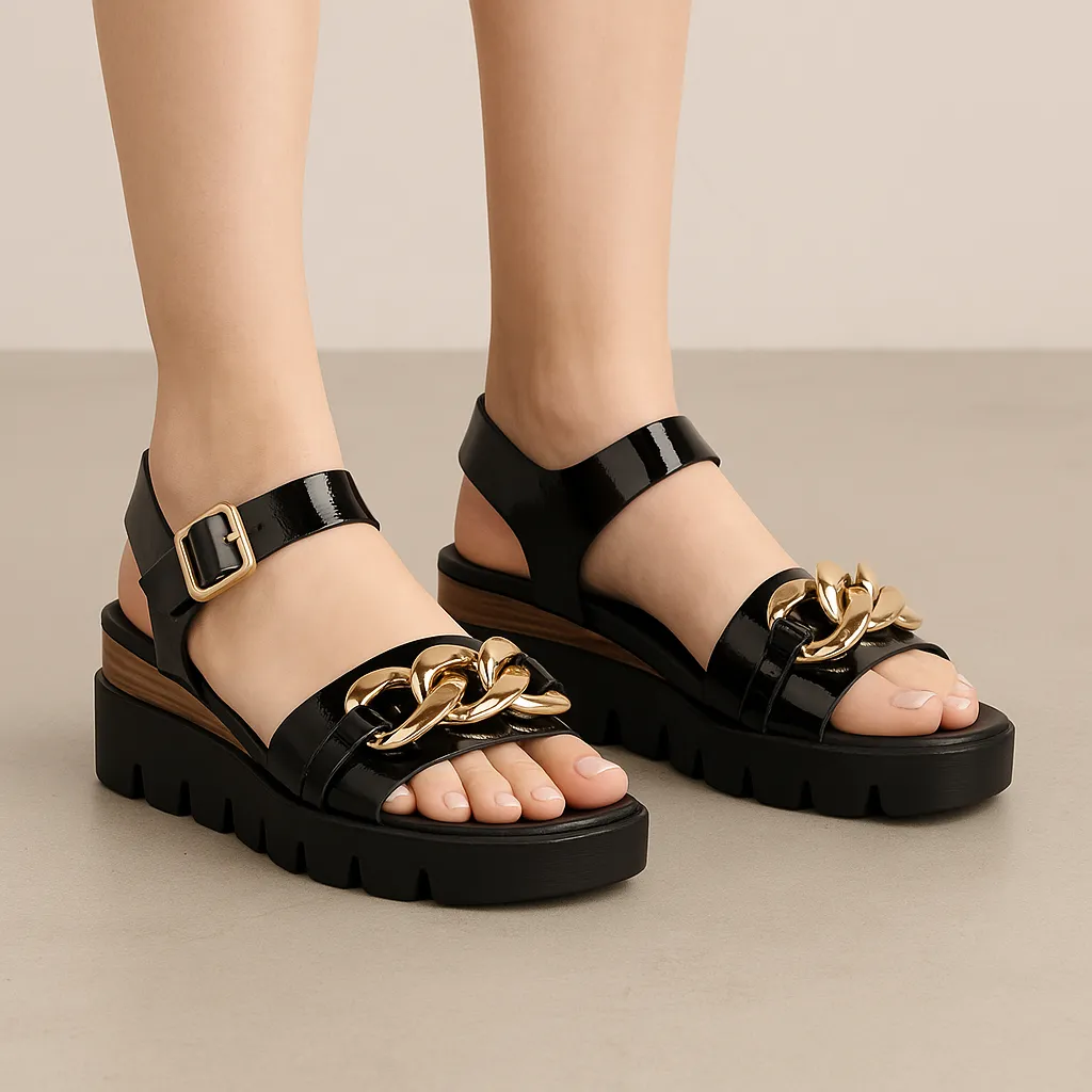 DJANGO & JULIETTE RACAS BLACK NATURAL PATENT Functional Design Ocean Breeze