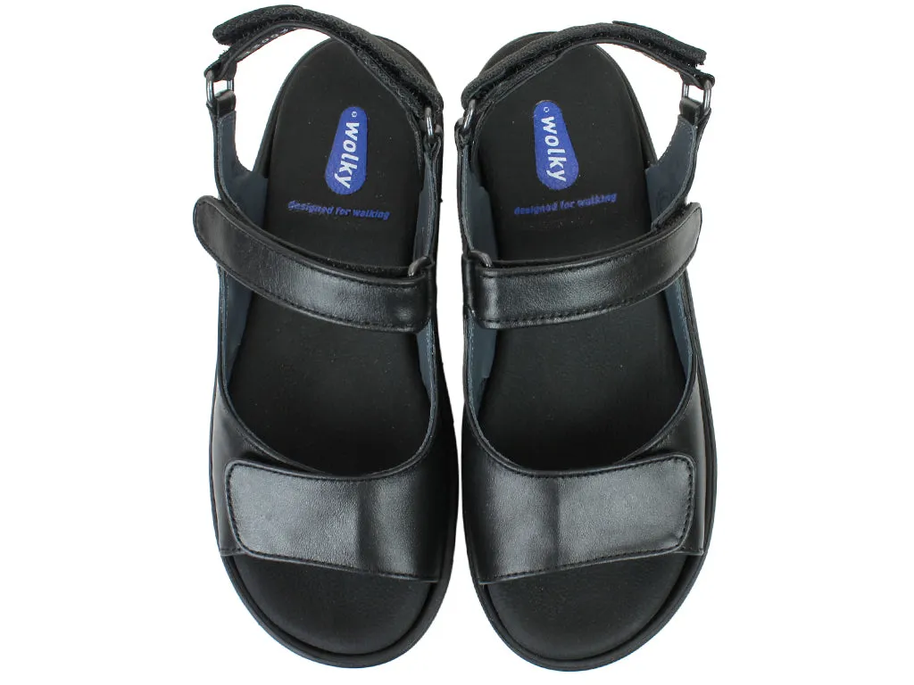 Comfort Fit Wolky Sandals Salvia Black