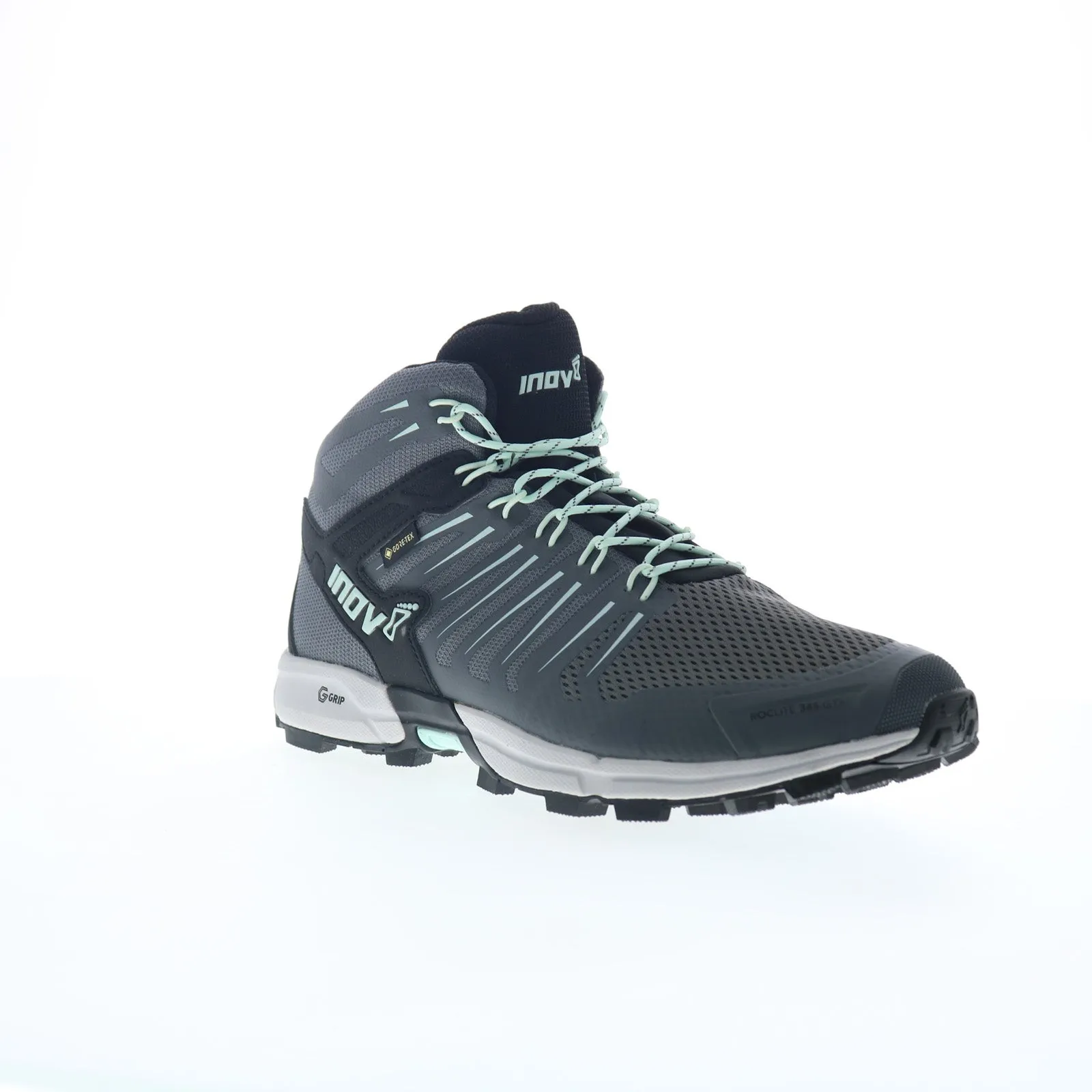 Inov-8 Roclite G 345 GTX 000803-GYMT Womens Gray Synthetic Hiking Boots Relaxed Vibe Minimal Color