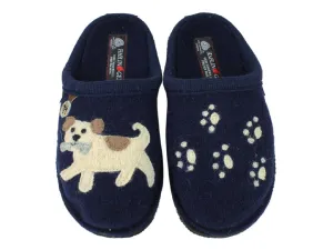 Haflinger Slippers Flair Fido Navy Comfortable Wear