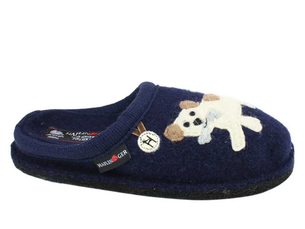 Elegant Mood Climb Strong Haflinger Slippers Flair Fido Navy