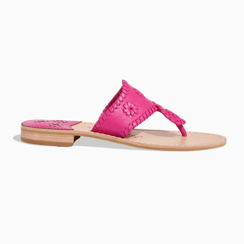 Jacks Leather Flat Sandal Breathable Lining