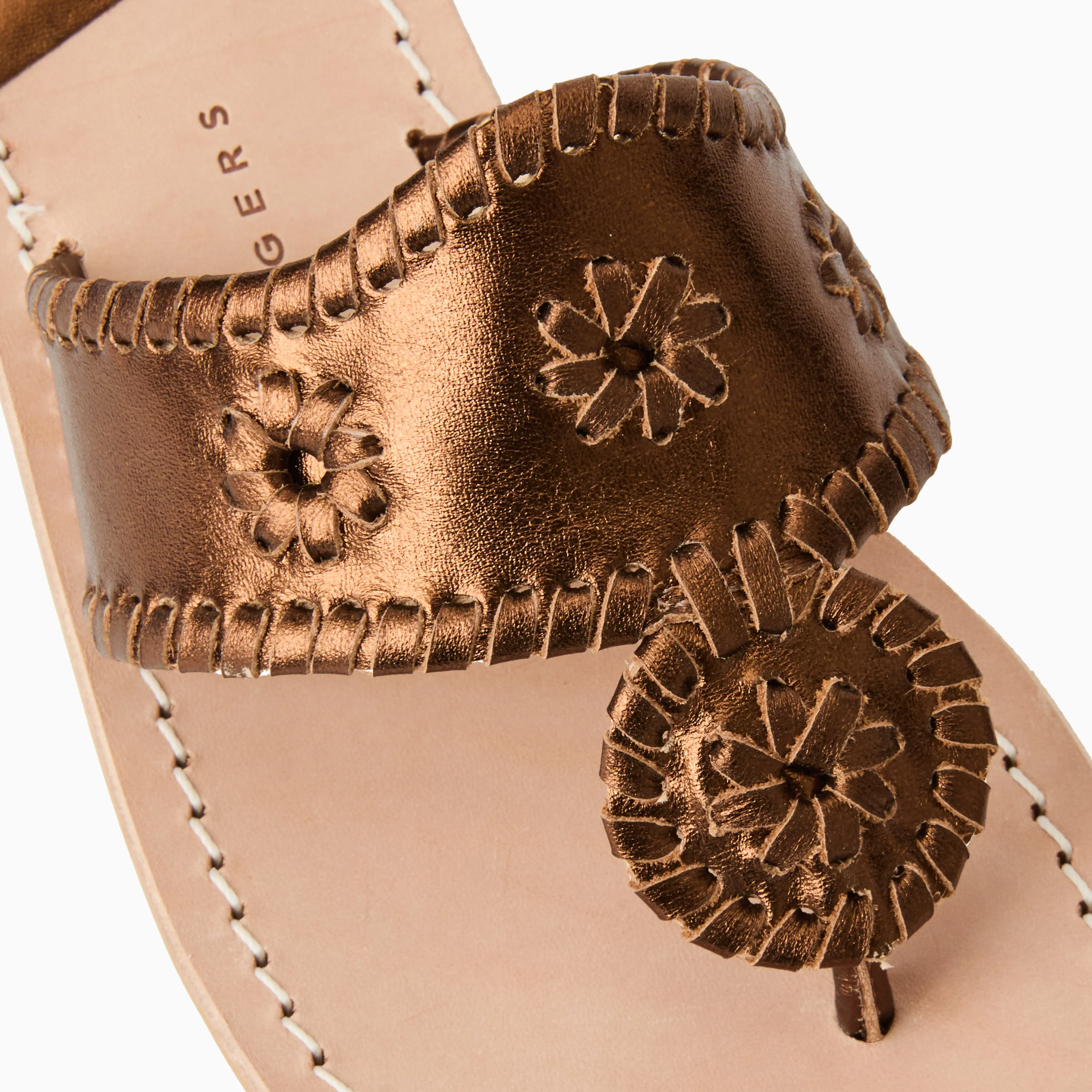 Jacks Wide Width Leather Flat Sandal Storm Proof