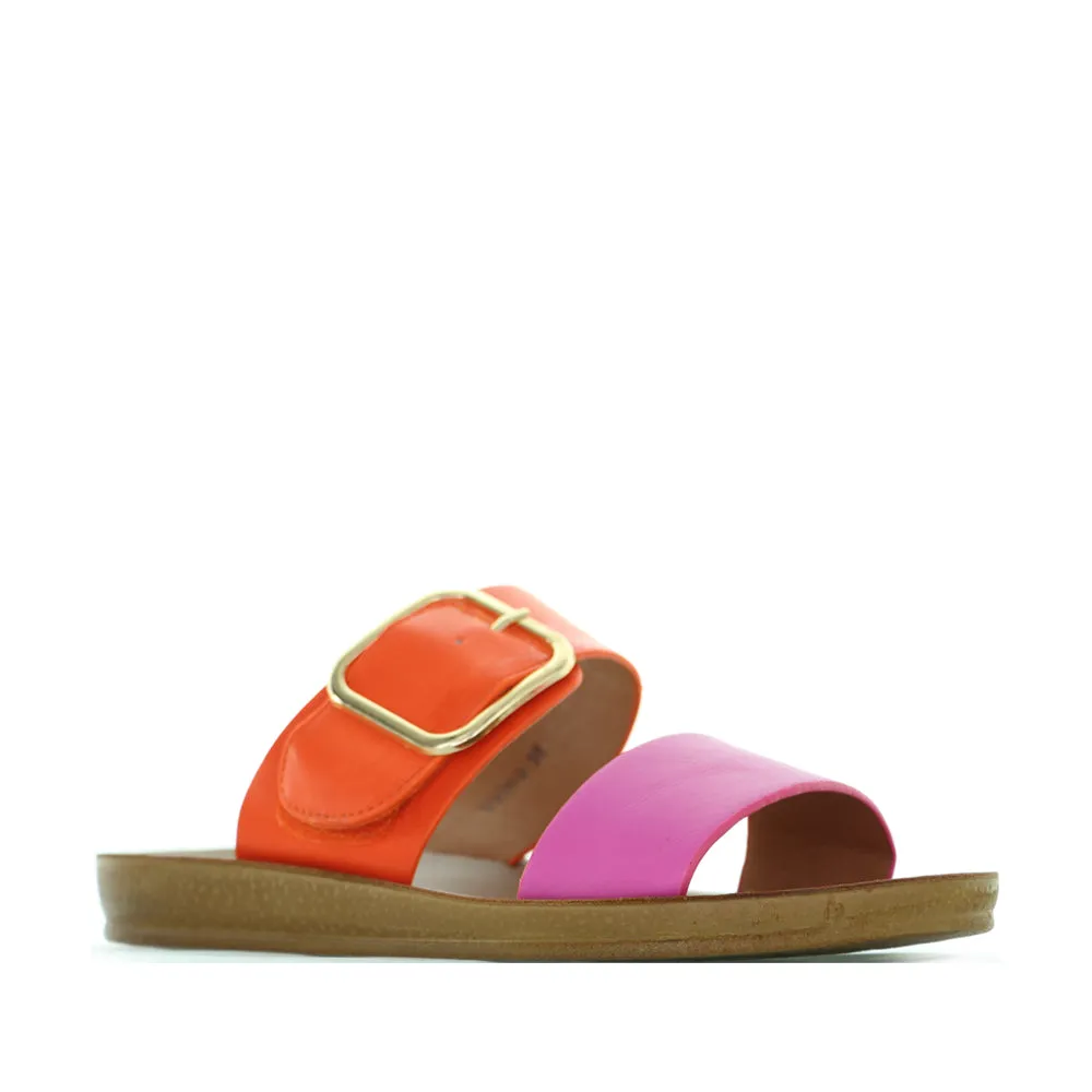 Rugged Sole No Pressure Wear VS TREADS VELMA EMERALD FUCHSIA ORANGE
