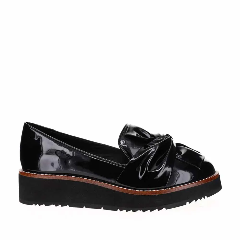 Le sansa Stroller Black Patent Quick Slip Shoes Active Slip Comfort