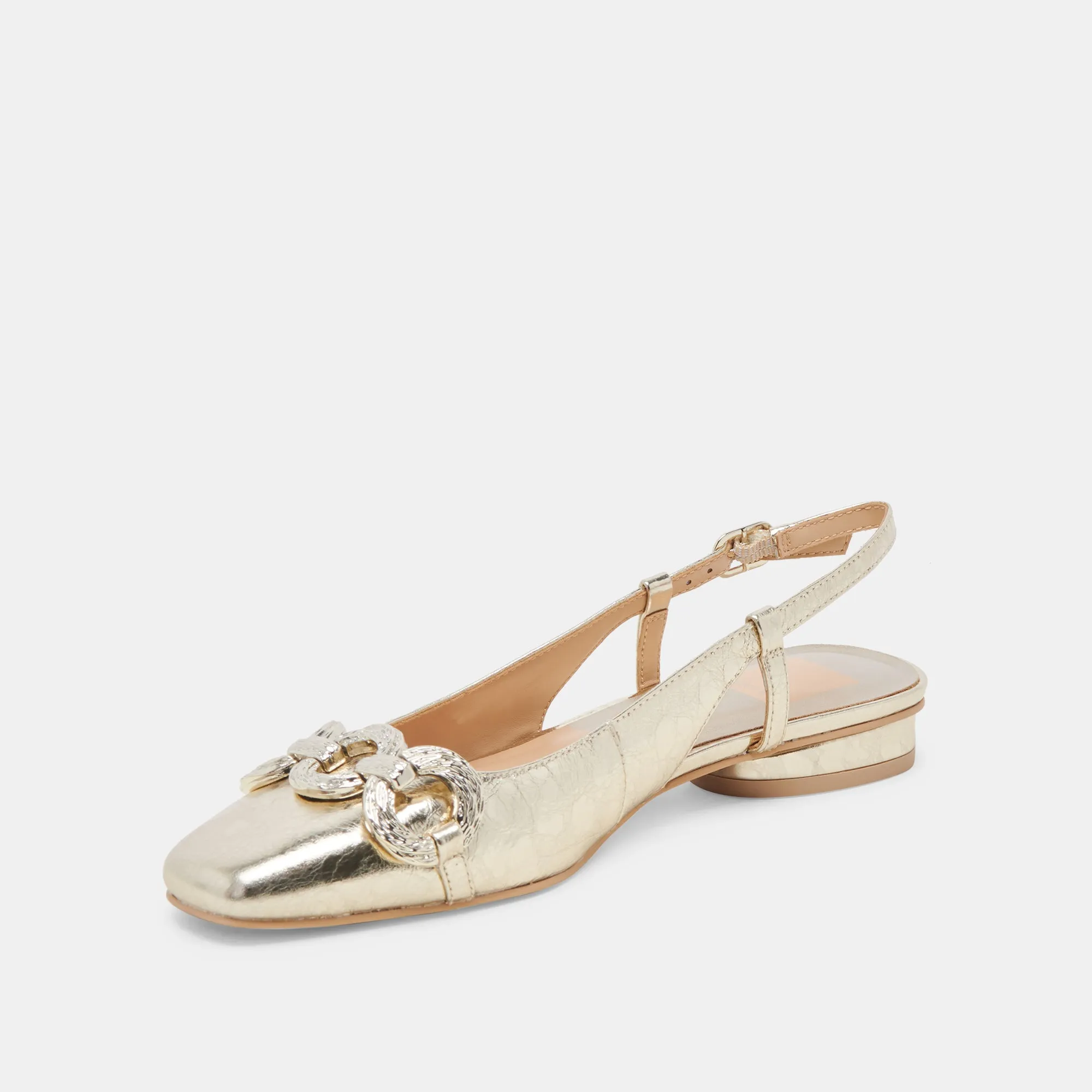 RAMANO FLATS PLATINUM DISTRESSED LEATHER Breathable Quick Go