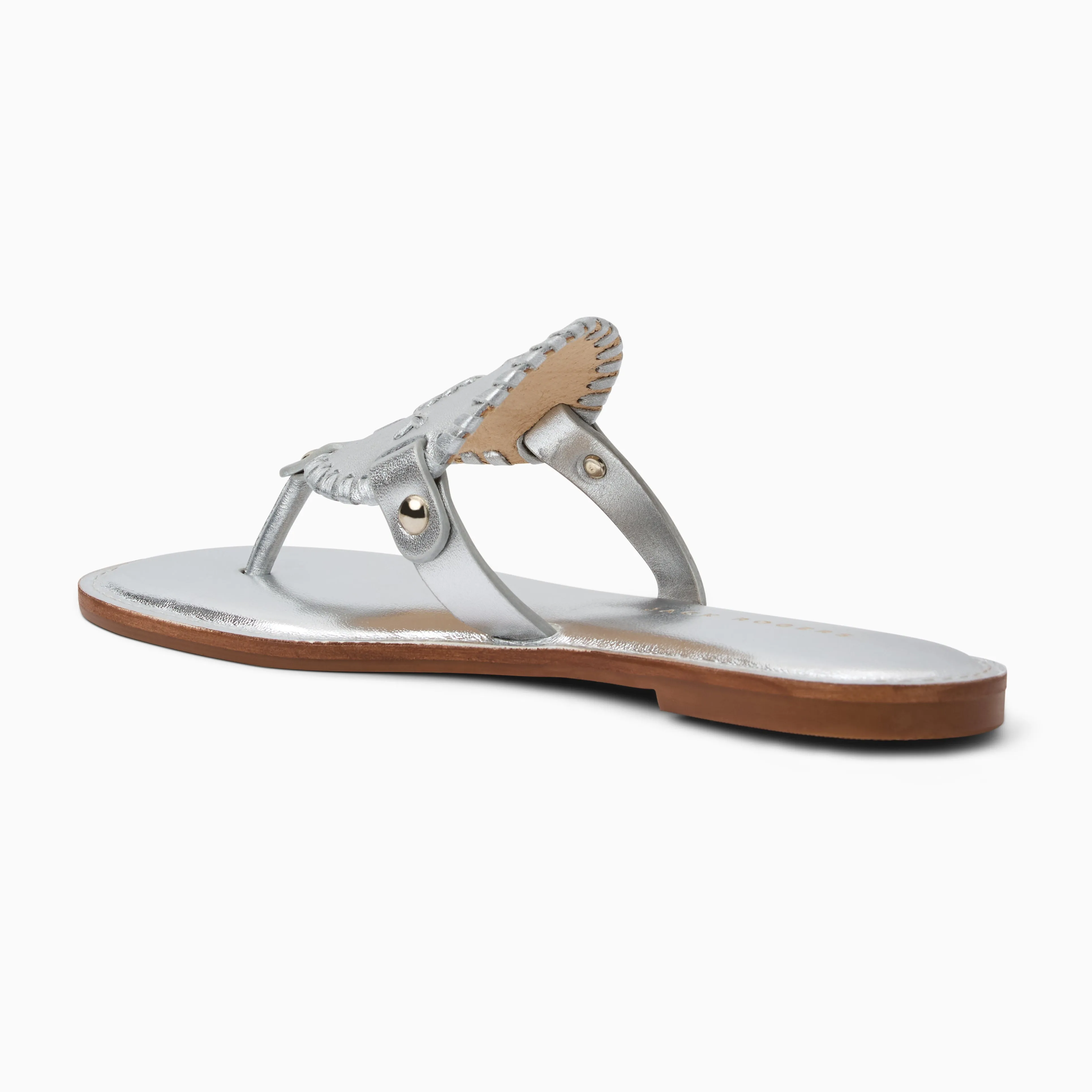 Collins Metallic Leather Flat Sandal Magic Mood