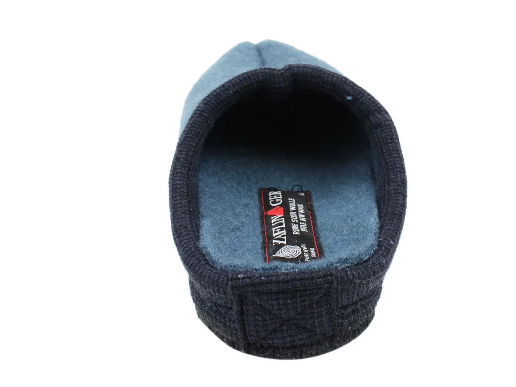 Angel Mood Haflinger Slippers Alaska Taubenblau