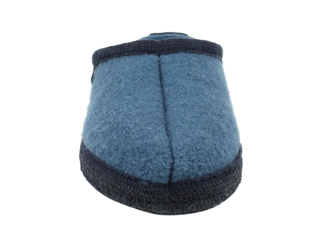 Energy Core Comfort Shank Haflinger Slippers Alaska Taubenblau