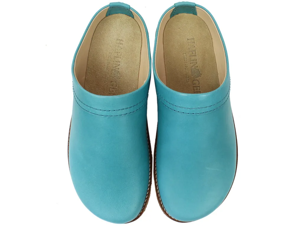Haflinger Leather Clogs Travel Aqua Garden Walk Desert Path