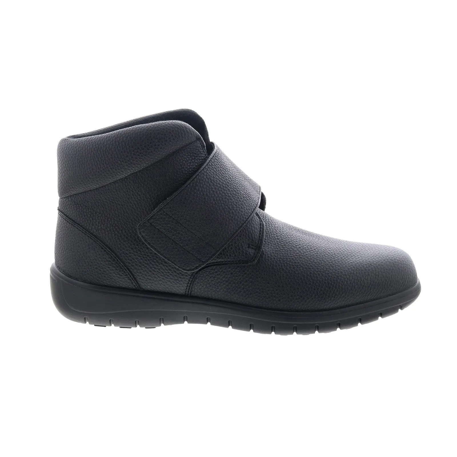 Robust Build Footsaver by Drew Bridge 94859-P1 Mens Black Wide Casual Dress Boots