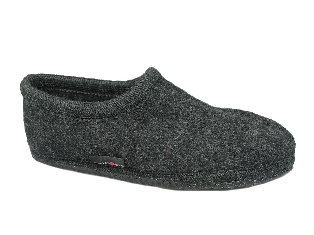 Haflinger Slippers Bolero Graphite Stone Gray Comfort Shank