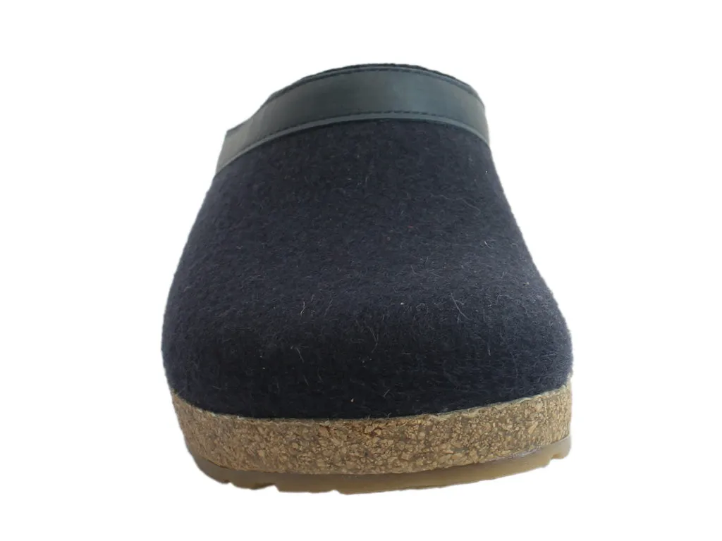 Trend Glow London Cool Haflinger Clogs Grizzly Torben Dark Navy