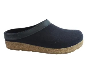 Haflinger Clogs Grizzly Torben Dark Navy Kind Glow