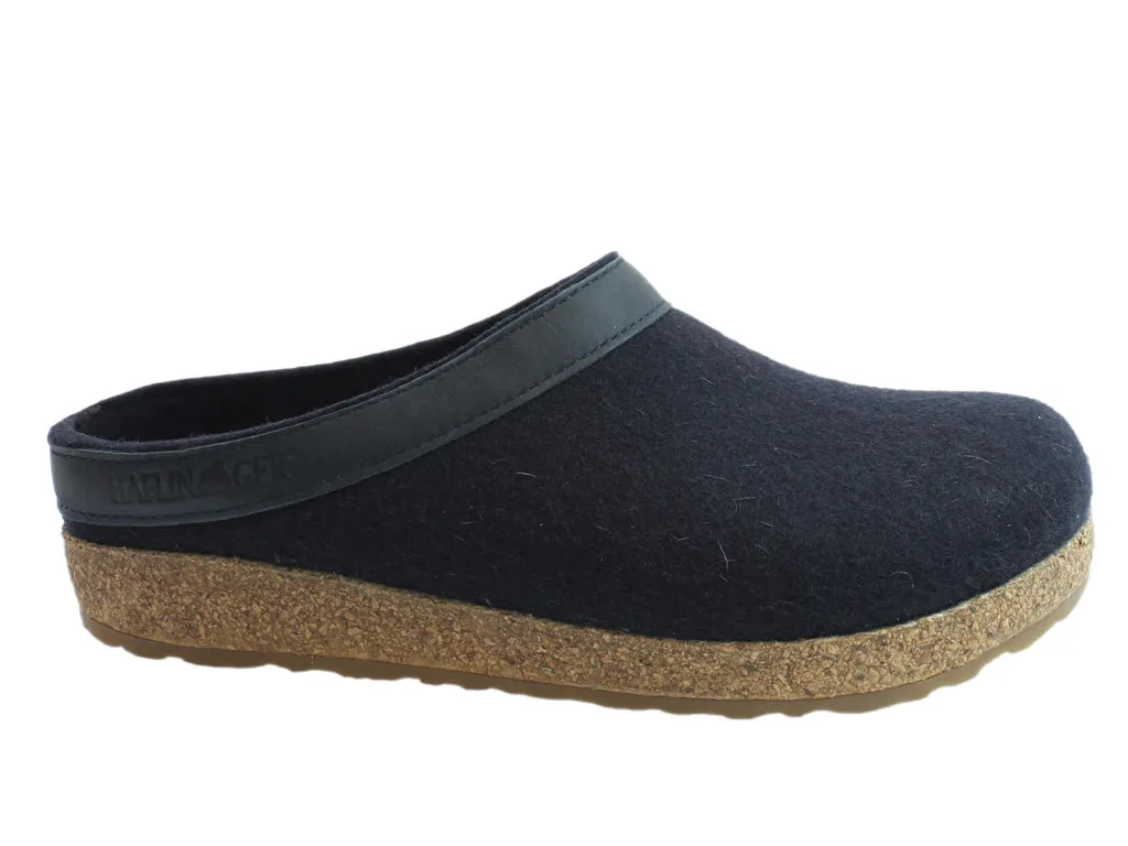 Haflinger Clogs Grizzly Torben Dark Navy Kind Glow