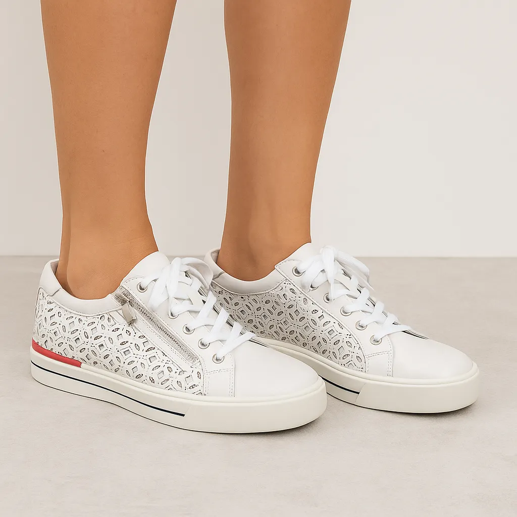 ZIERA AYLEEN WHITE Comfort Upper Chic Fit