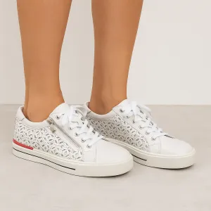 ZIERA AYLEEN WHITE Comfort Upper Chic Fit