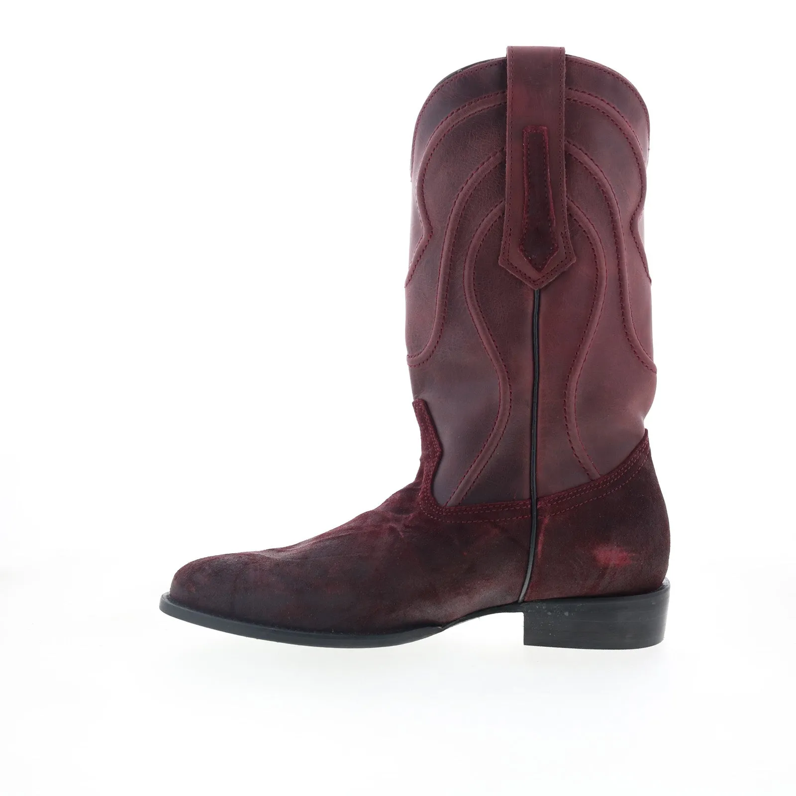 Thermal Lining Mud Defense Dingo Whiskey River DI-847 Mens Burgundy Leather Slip On Western Boots