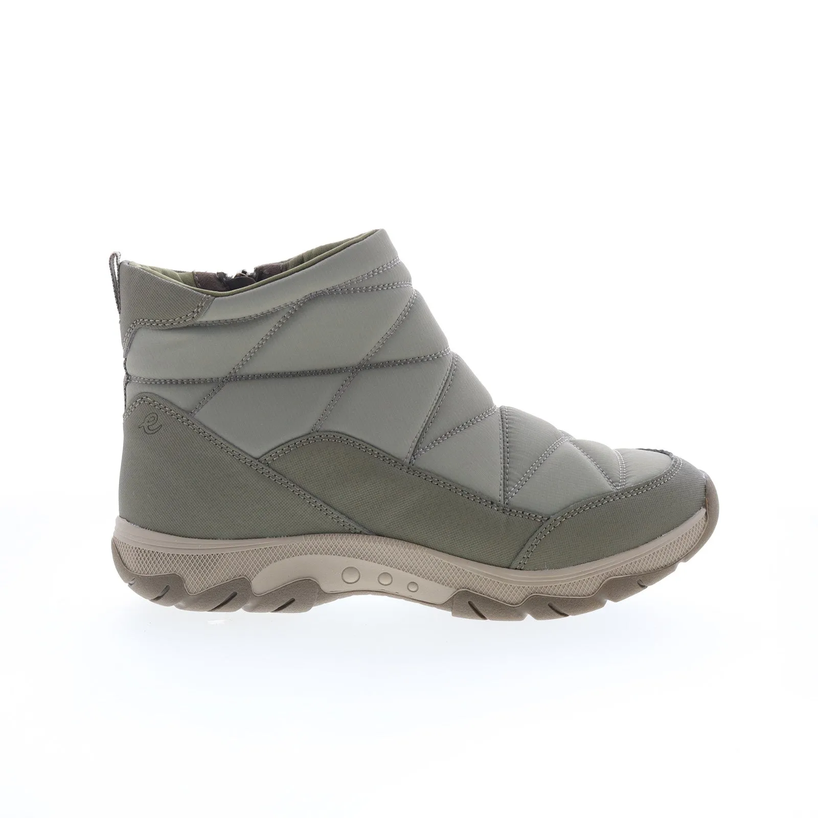 Outdoor Look Easy Spirit Tru 2 SETRU2 Womens Green Wide Canvas Zipper Casual Dress Boots