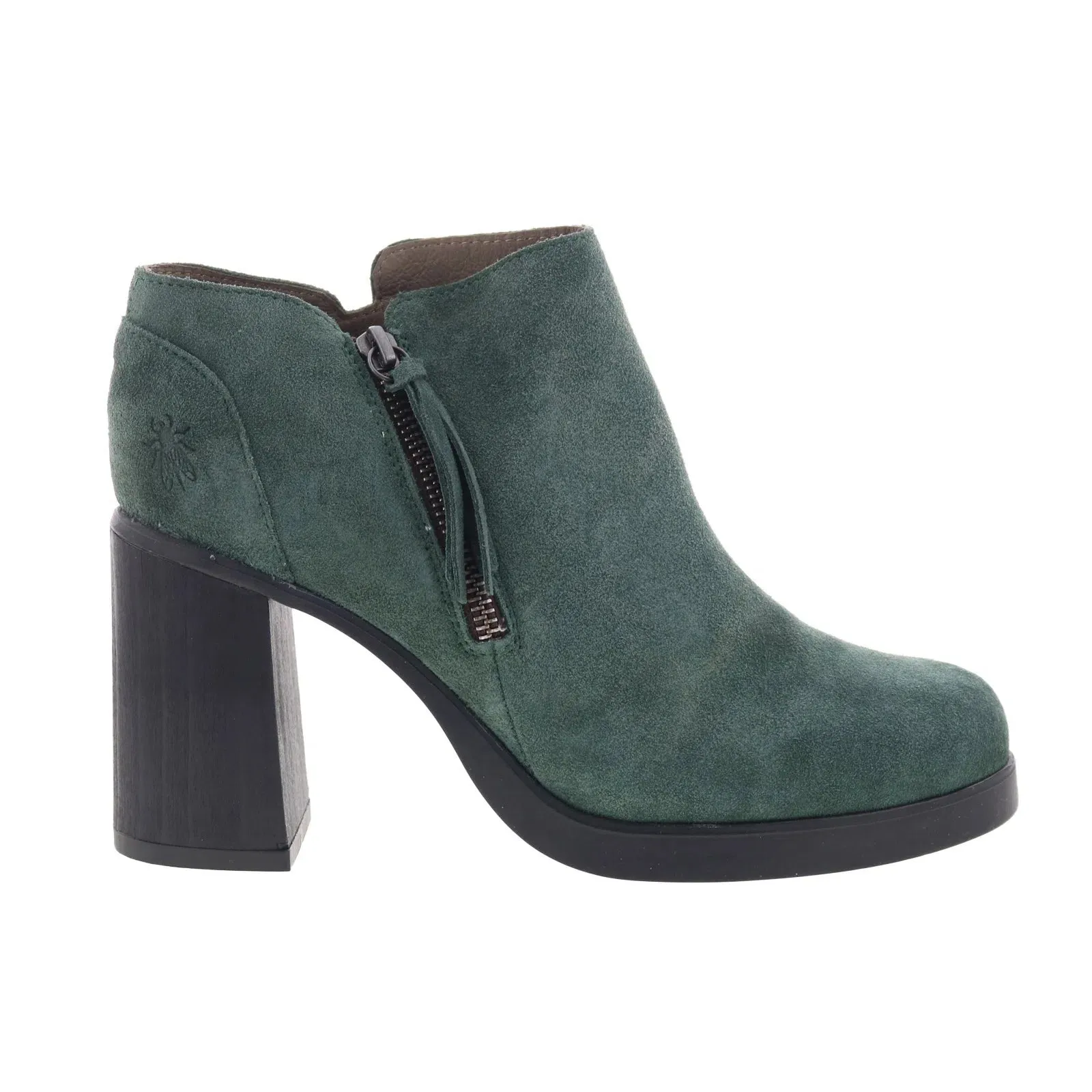 Fly London Shar SHAR986FLY-002 Womens Green Suede Ankle & Booties Boots Suede Material Textile Lining