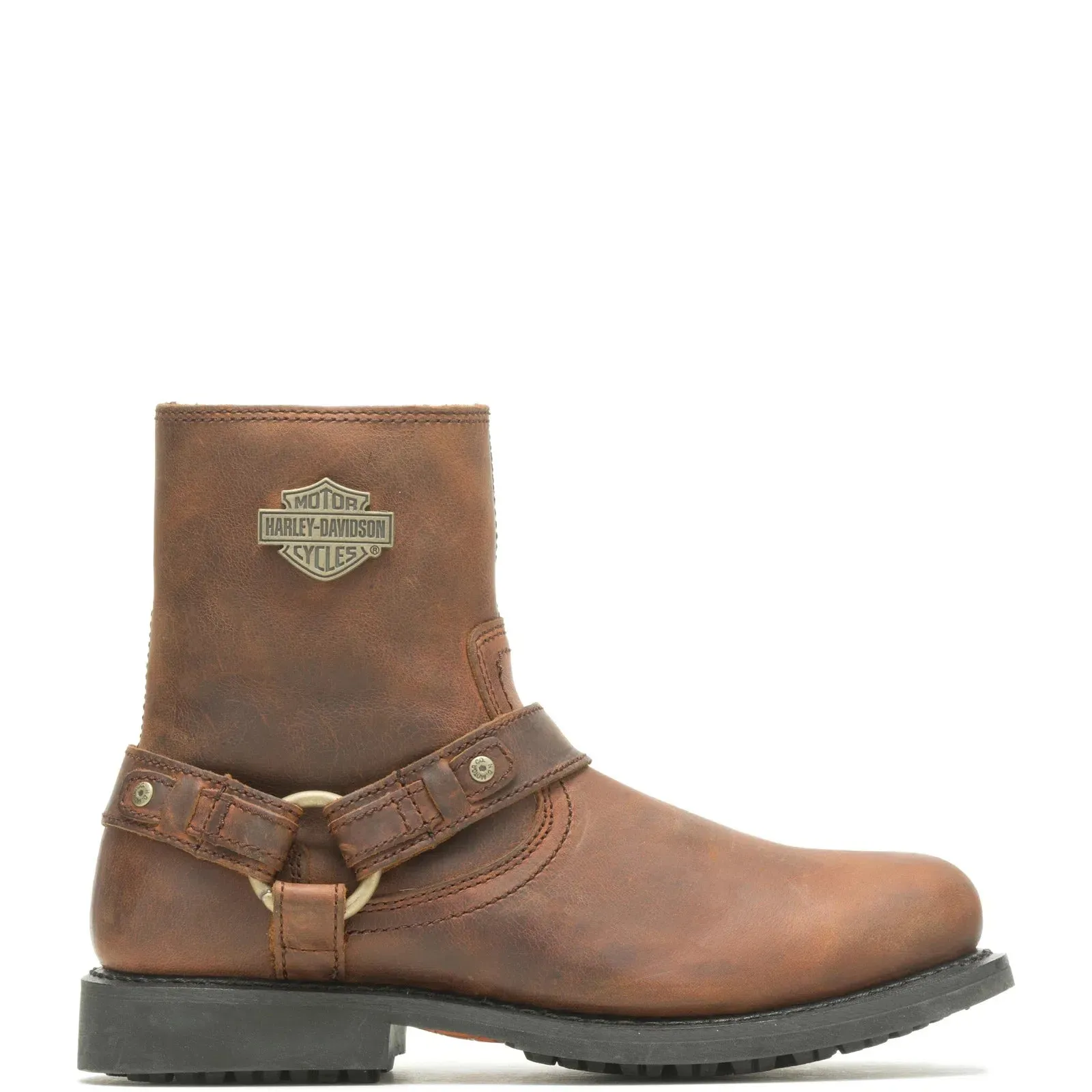 Harley-Davidson Scout 8" Harness D95263 Mens Brown Leather Motorcycle Boots Weekend Escape Pull-on style