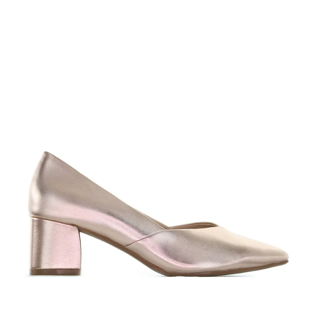 LE SANSA CARLY ROSE GOLD Round Toe