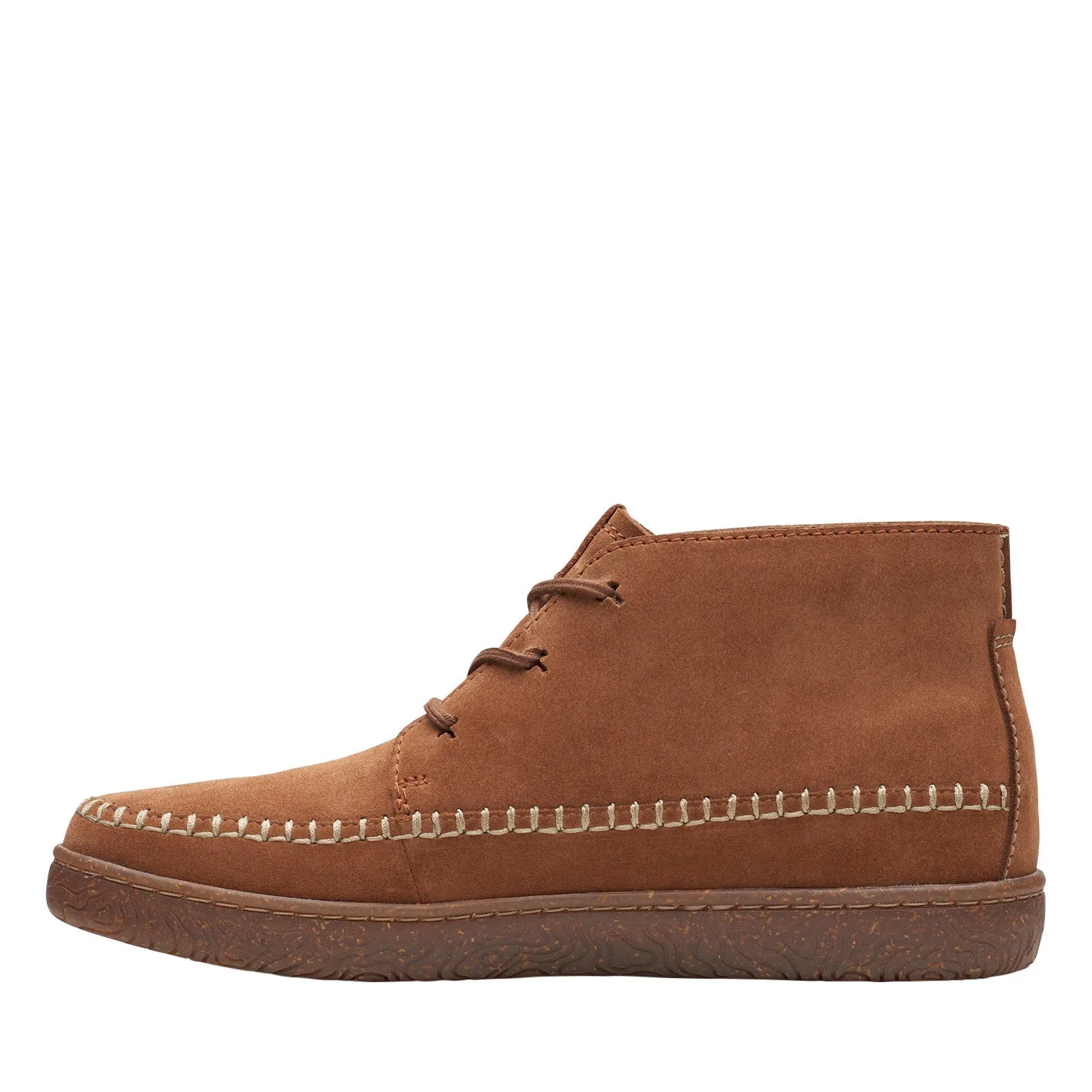 Fleece Lined Comfortable Heel Counter Clarks Hodson Mid 26167770 Mens Brown Suede Lace Up Chukkas Boots
