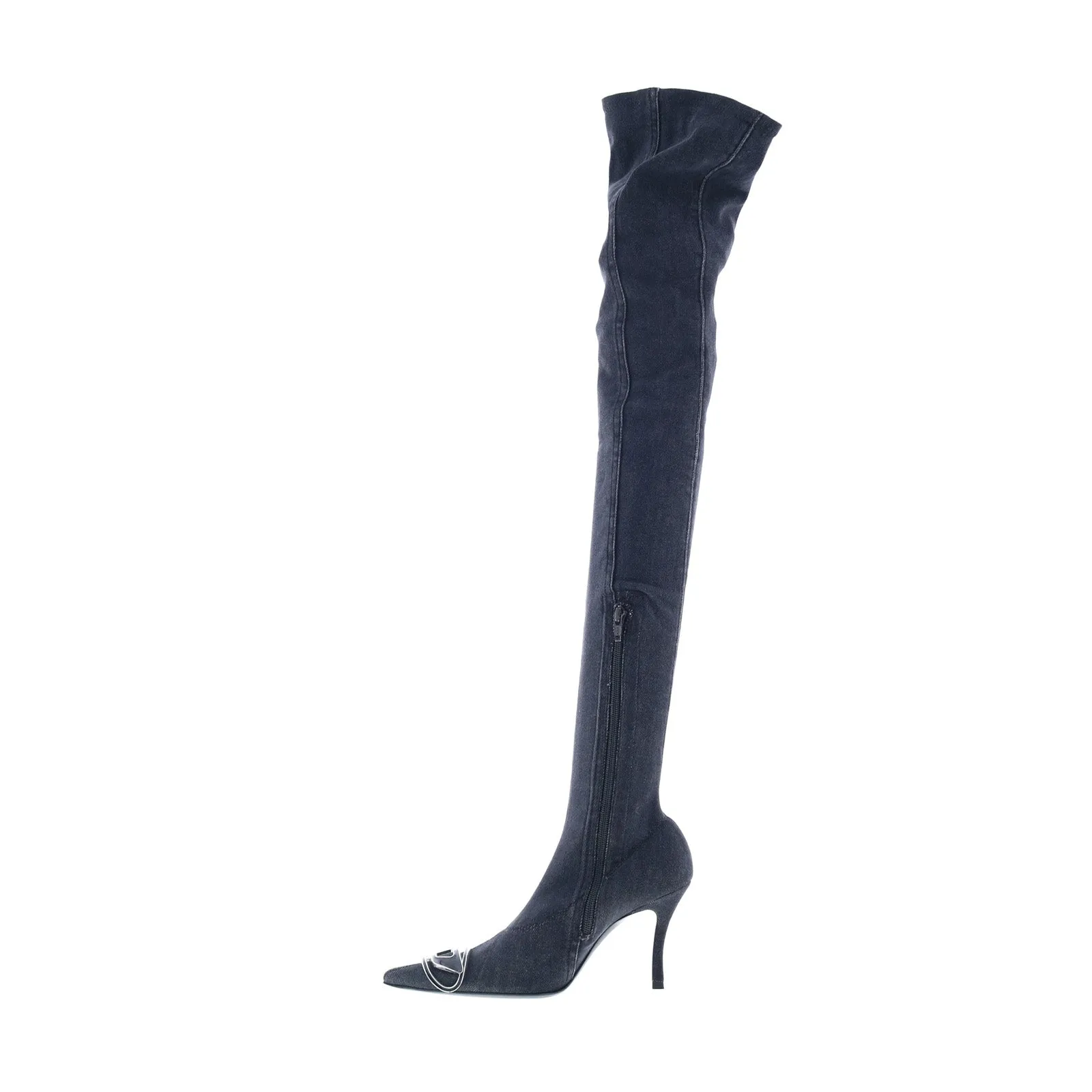 Quick-Dry Diesel D-Venus TBT D Y03316-P6078-T8013 Womens Black Over The Knee Boots
