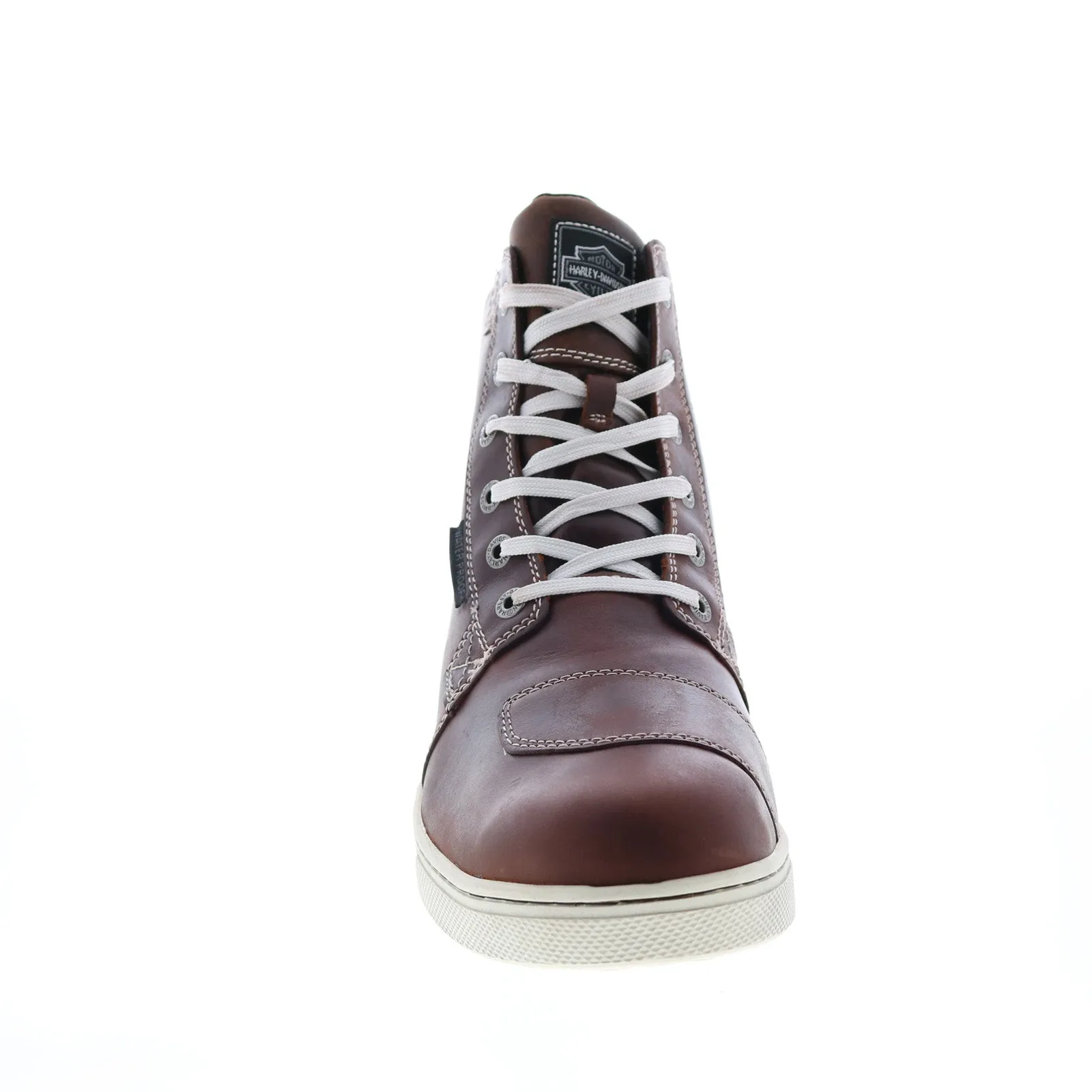 Sleek Style Harley-Davidson RR-Steinman 7" Lace Up WP Mens Brown Motorcycle Boots