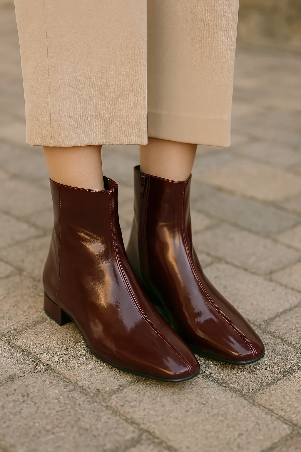 LE SANSA SASHA MERLOT PATENT Hiking Enthusiast Urban Footwear